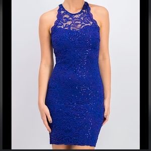 Sequin hearts homecoming dress